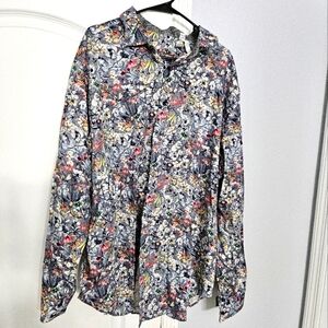 Robert Graham Long Sleeve Buttoned-Down Shirt 2XLT